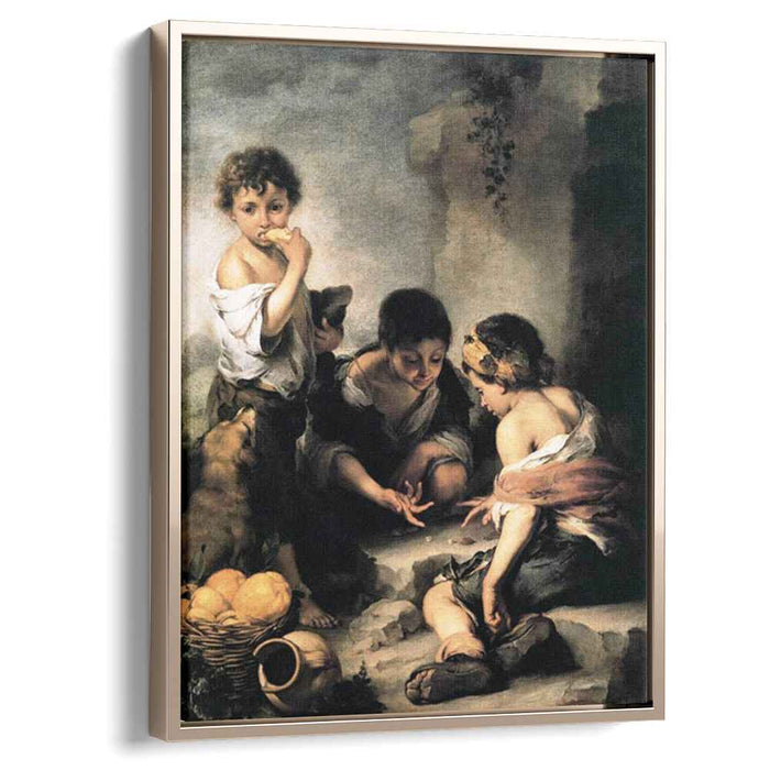 Boys Playing Dice (1675) by Bartolome Esteban Murillo