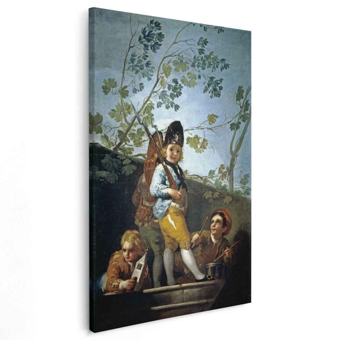 Boys playing soldiers (1779) by Francisco Goya