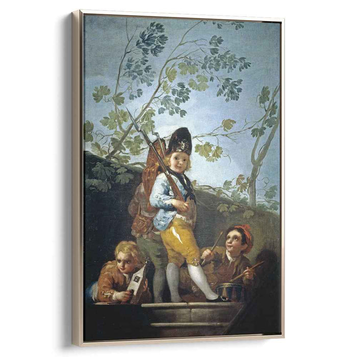 Boys playing soldiers (1779) by Francisco Goya