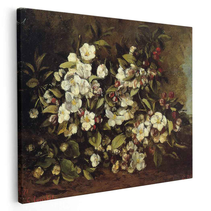 Branch of apple blossoms (1871) by Gustave Courbet