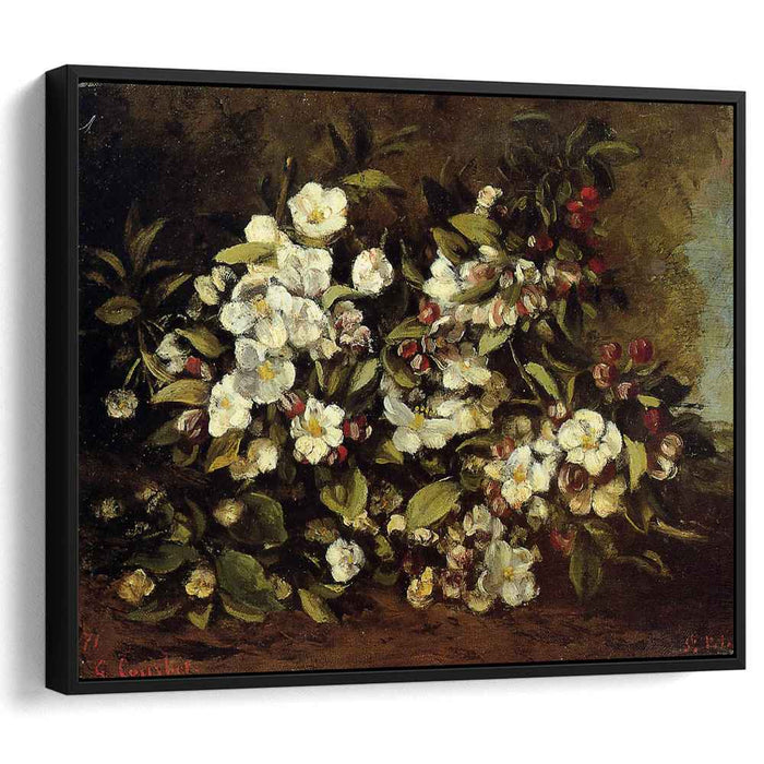Branch of apple blossoms (1871) by Gustave Courbet