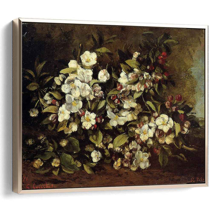 Branch of apple blossoms (1871) by Gustave Courbet