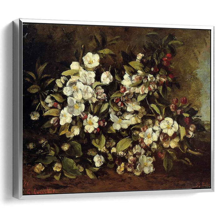 Branch of apple blossoms (1871) by Gustave Courbet