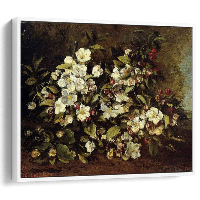Branch of apple blossoms (1871) by Gustave Courbet