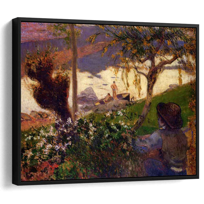 Breton Boy by the Aven River (1888) by Paul Gauguin