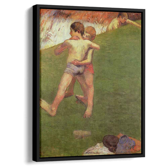 Breton Boys Wrestling (1888) by Paul Gauguin
