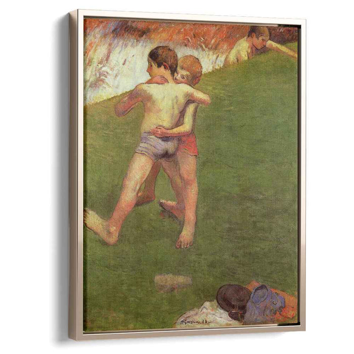 Breton Boys Wrestling (1888) by Paul Gauguin