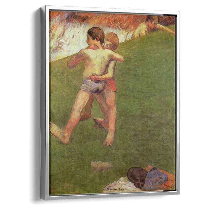 Breton Boys Wrestling (1888) by Paul Gauguin