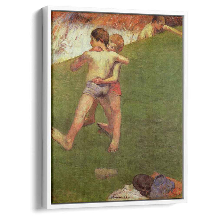 Breton Boys Wrestling (1888) by Paul Gauguin
