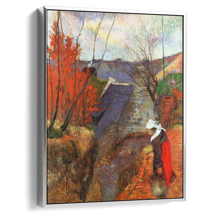 Breton Woman with a Pitcher (1888) by Paul Gauguin