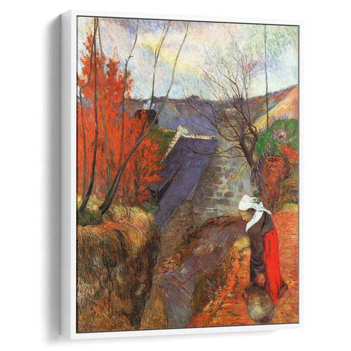 Breton Woman with a Pitcher (1888) by Paul Gauguin