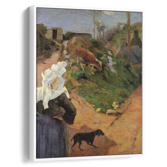 Breton Women at the Turn (1888) by Paul Gauguin