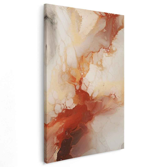 Organic Ripples Fusion: Abstract Organic Flow Canvas Art Print