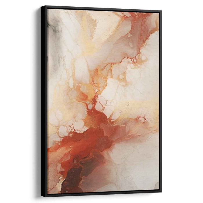 Organic Ripples Fusion: Abstract Organic Flow Canvas Art Print