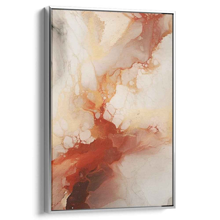 Organic Ripples Fusion: Abstract Organic Flow Canvas Art Print