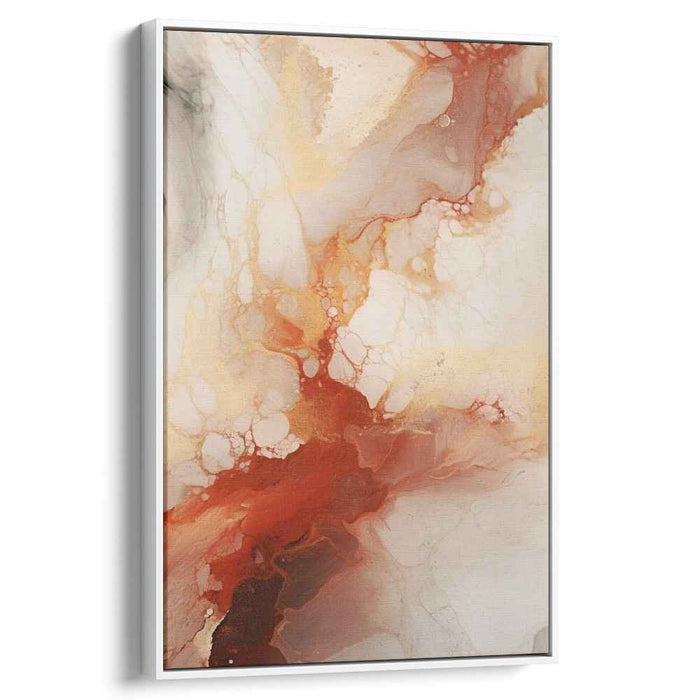 Organic Ripples Fusion: Abstract Organic Flow Canvas Art Print
