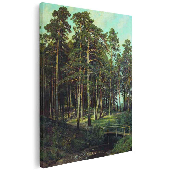 Bridge in the Forest (1895) by Ivan Shishkin