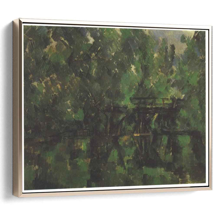 Bridge over the pond (1889) by Paul Cezanne