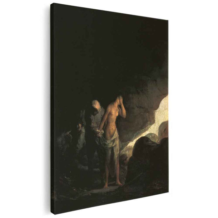 Brigand Stripping a Woman (1800) by Francisco Goya