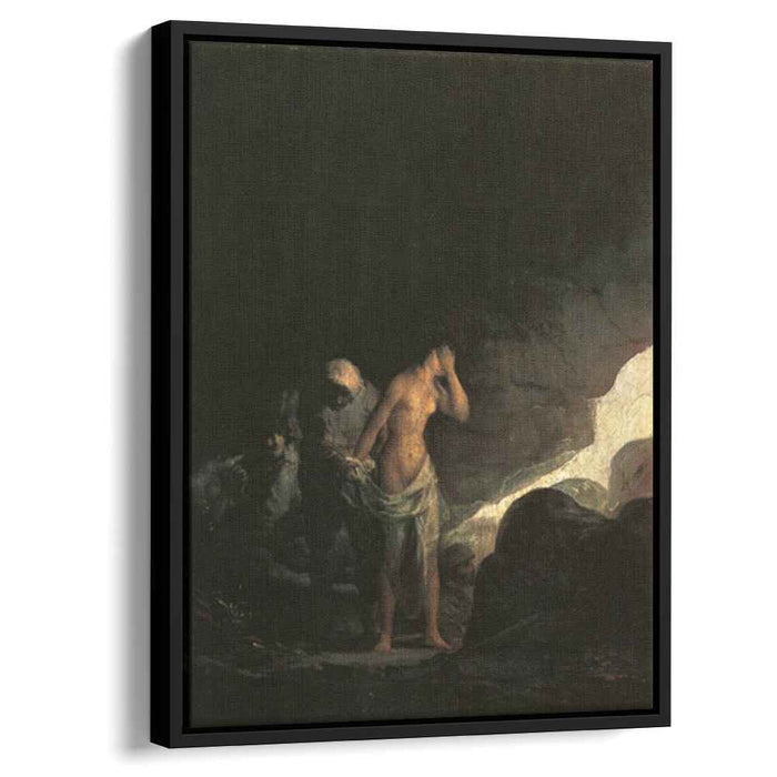 Brigand Stripping a Woman (1800) by Francisco Goya