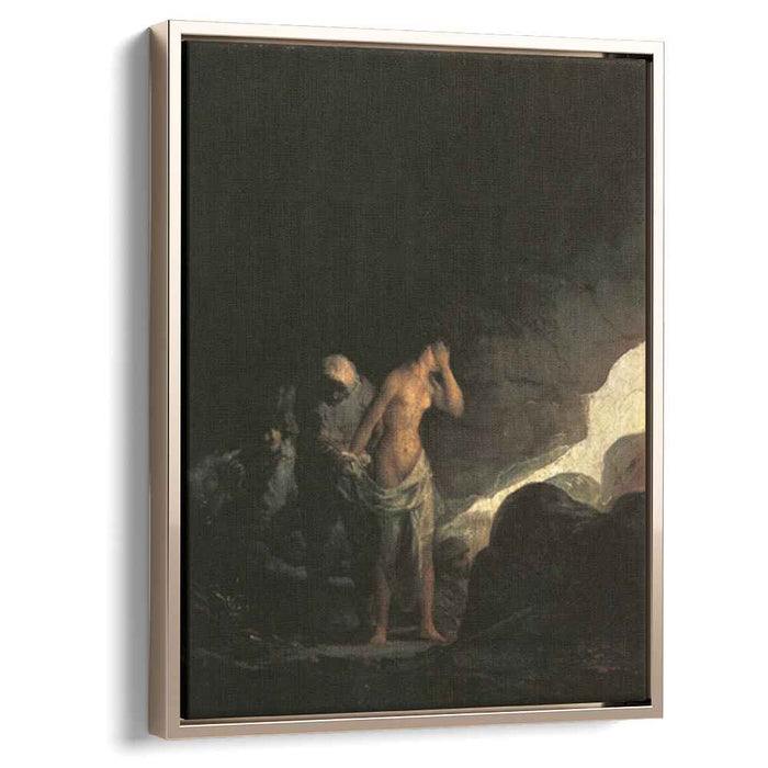 Brigand Stripping a Woman (1800) by Francisco Goya