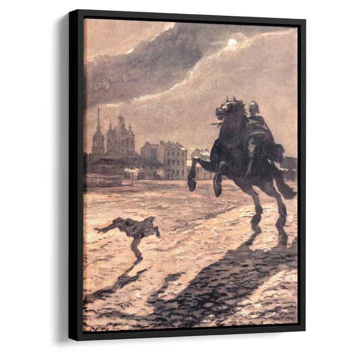 Bronze Horseman. Design for a cover to Pushkin's poem. (1905) by Alexandre Benois