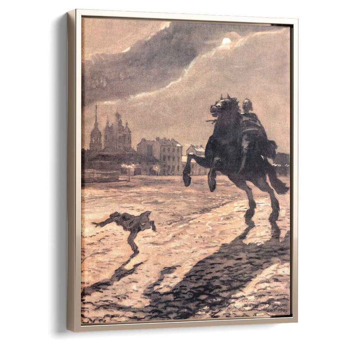 Bronze Horseman. Design for a cover to Pushkin's poem. (1905) by Alexandre Benois