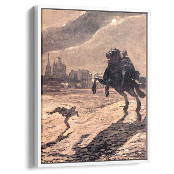 Bronze Horseman. Design for a cover to Pushkin's poem. (1905) by Alexandre Benois