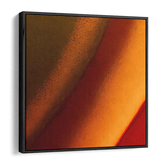 Wildfire Embers: Abstract Expressionist Red and Orange Canvas Art Print