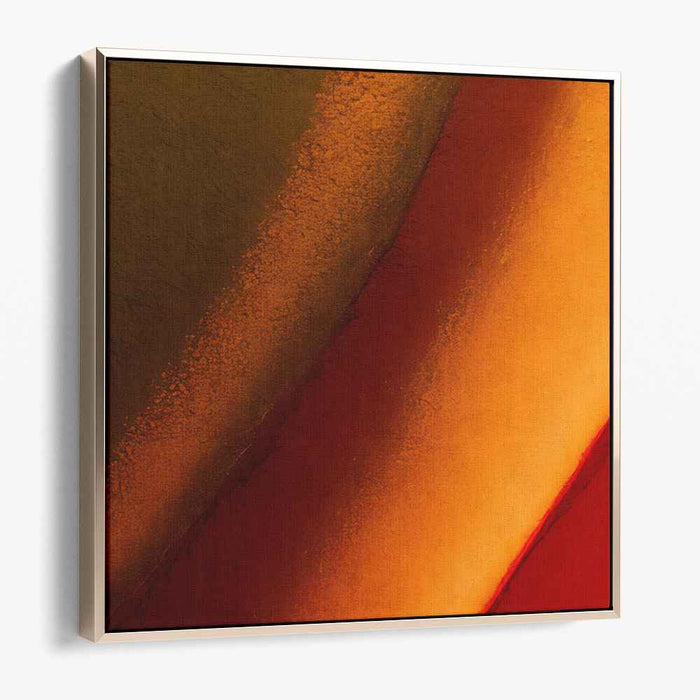 Wildfire Embers: Abstract Expressionist Red and Orange Canvas Art Print