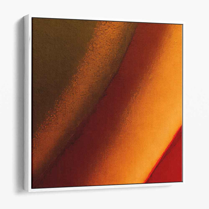 Wildfire Embers: Abstract Expressionist Red and Orange Canvas Art Print