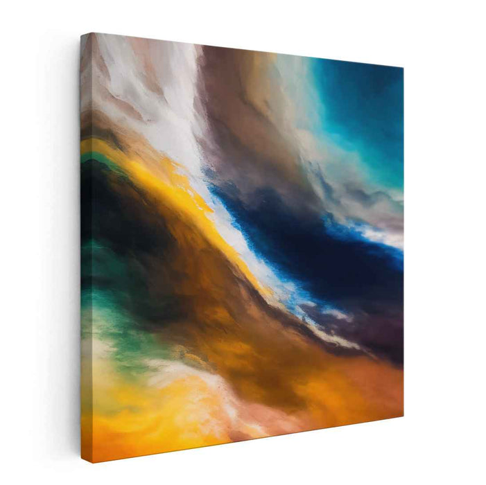 Celestial Maelstrom: Vivid Abstract Expressionist Canvas Art
