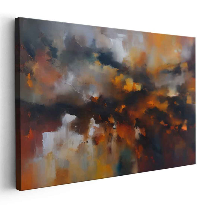 Brown Abstract Print #117