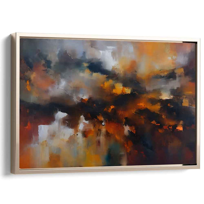 Brown Abstract Print #117