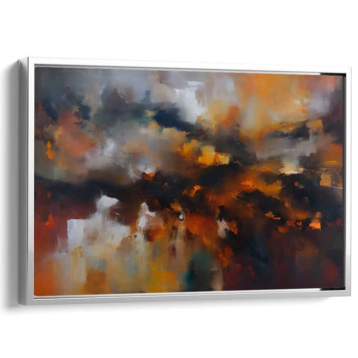 Brown Abstract Print #117