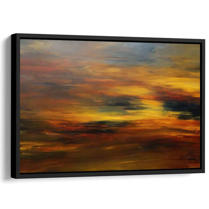 Brown Abstract Print #127