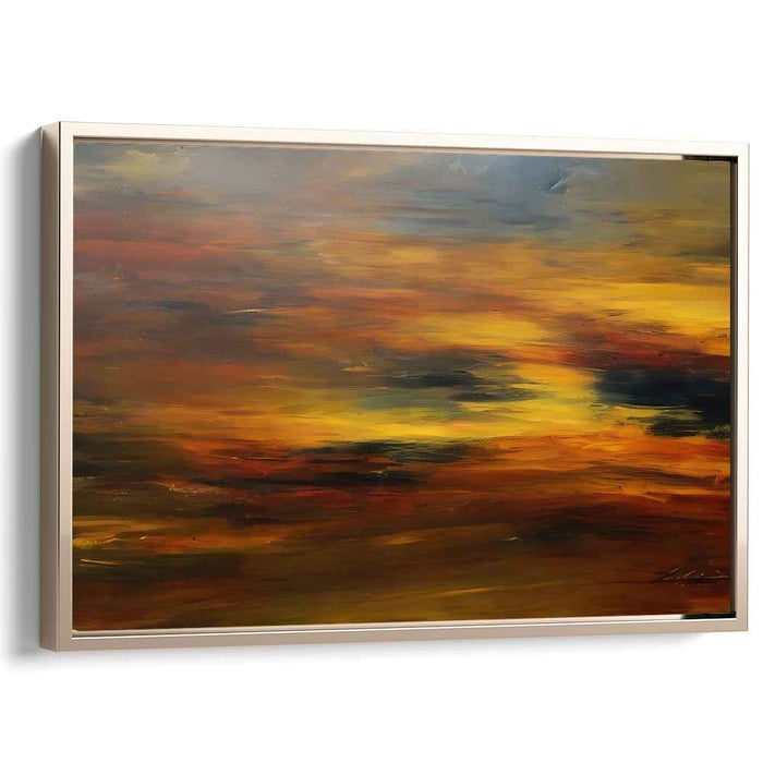 Brown Abstract Print #127