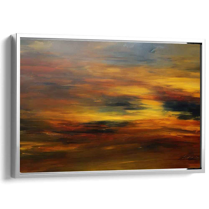 Brown Abstract Print #127