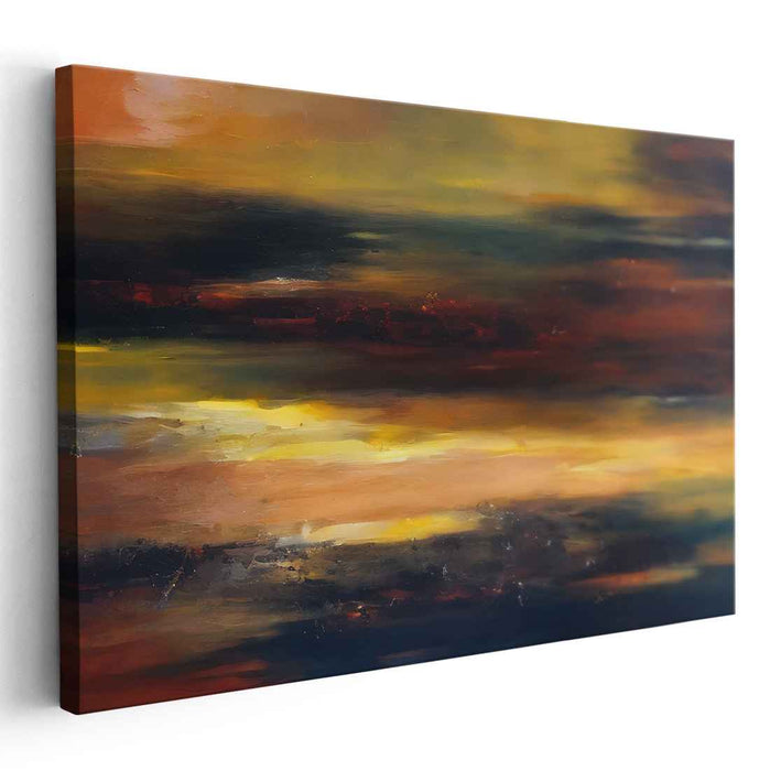 Brown Abstract Print #129