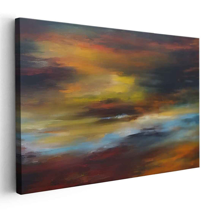 Color Confluence Melody: A Symphony of Colors - Abstract Expressionist Canvas Art