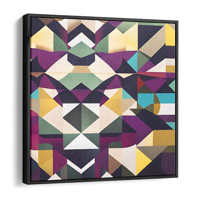 Kaleidoscopic Elegance: Modern Geometric Abstract Canvas Art