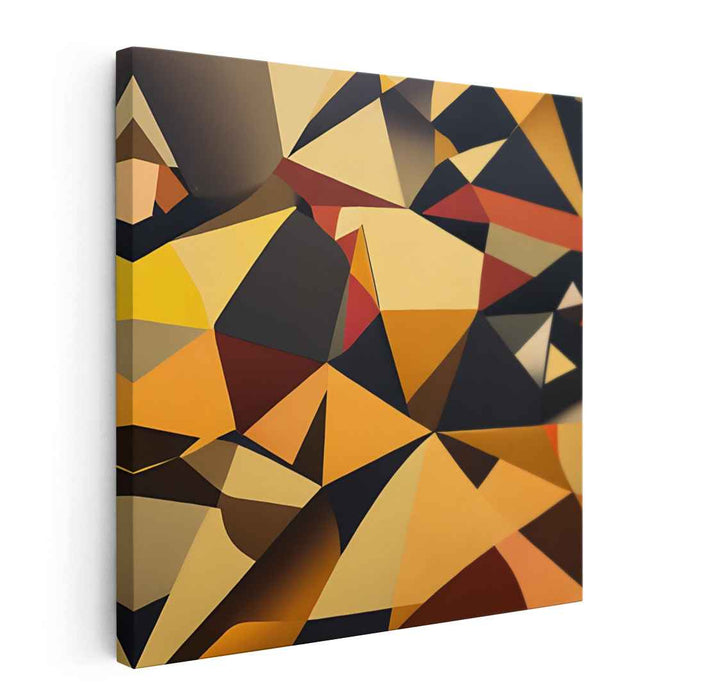 Cubist Dreamscape Fusion: Abstract Cubist-Inspired Canvas Art