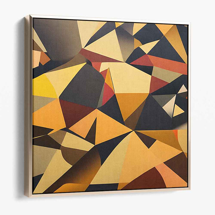 Cubist Dreamscape Fusion: Abstract Cubist-Inspired Canvas Art