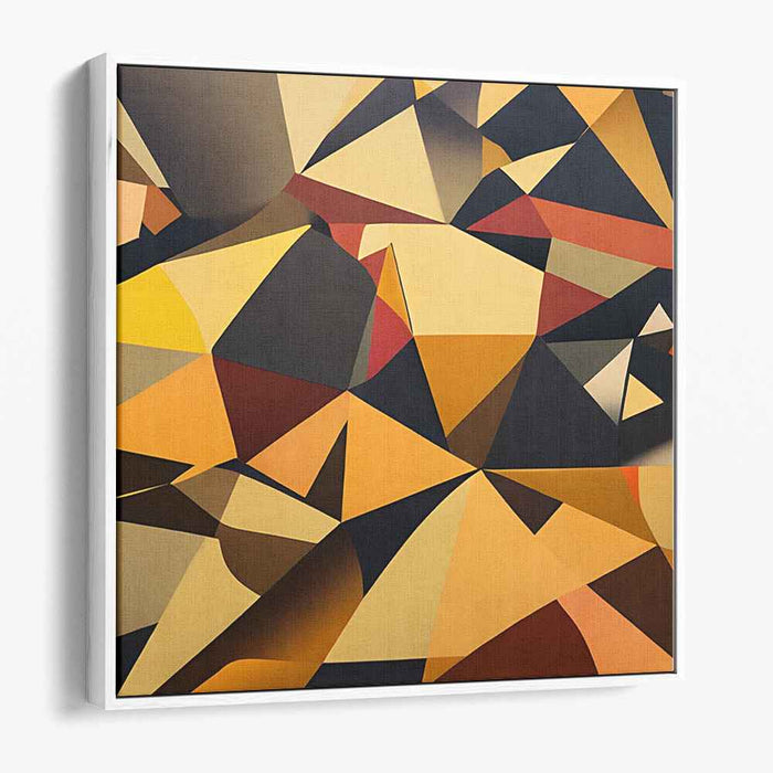 Cubist Dreamscape Fusion: Abstract Cubist-Inspired Canvas Art