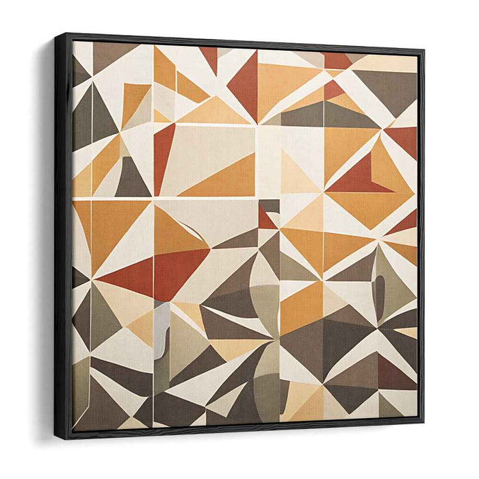 Brown Geometric Abstract #009