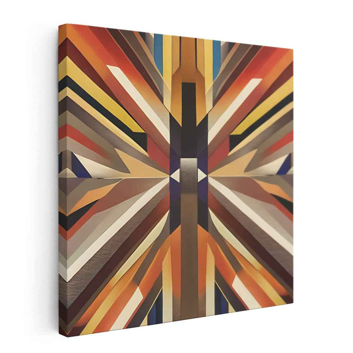 Whispers of Chaos Unleashed: Bold Abstract Canvas Art Print