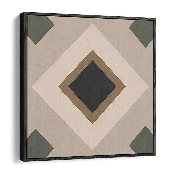 Brown Geometric Abstract #014