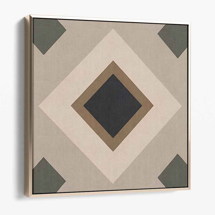 Brown Geometric Abstract #014