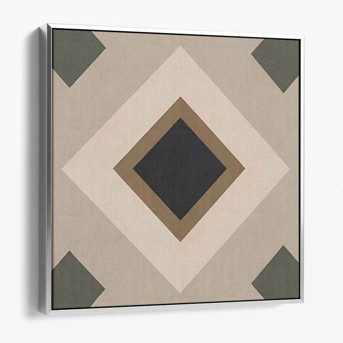 Brown Geometric Abstract #014