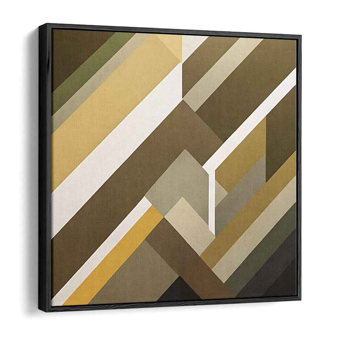 Brown Geometric Abstract #019